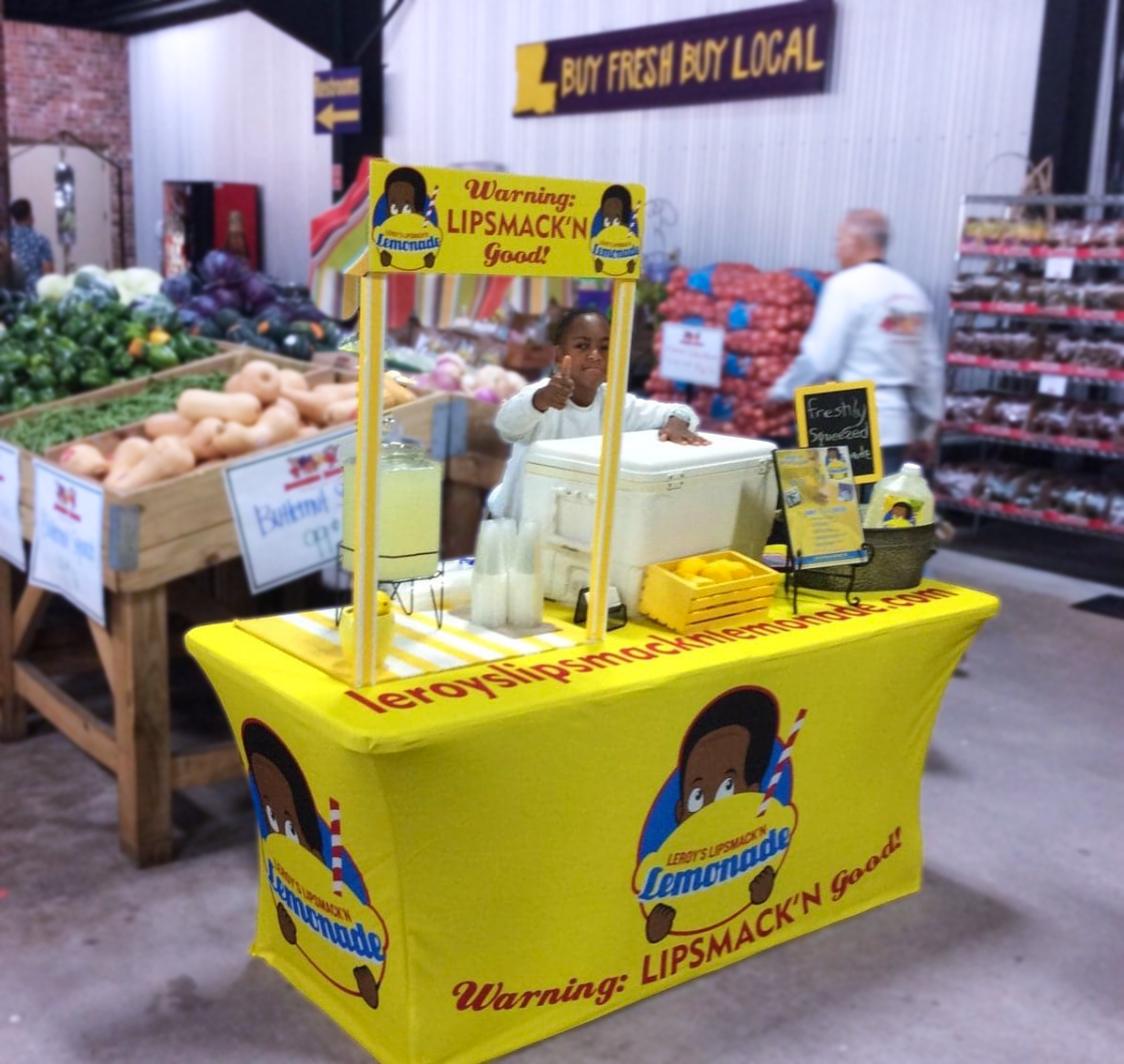 Leroy at a farmer's market